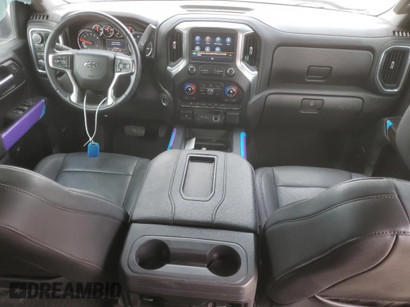 2021 Chevrolet Silverado 1500 LT Trail Boss with VIN 3GCPYFELXMG152978, listed as a Copart auction lot 43568205 with 51,475 mi miles and Salvage Title. Bid and sale history available at DreamBid. Image 8.