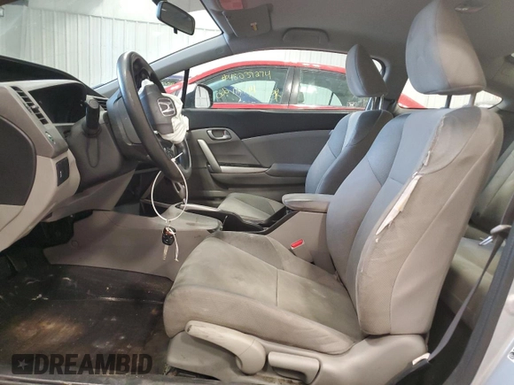 2012 Honda Civic Cpe LX with VIN 2HGFG3B55CH555303, listed as a Copart auction lot 47958834 with 232,882 mi miles and Non Repairable. Bid and sale history available at carsss.com. Image 7.