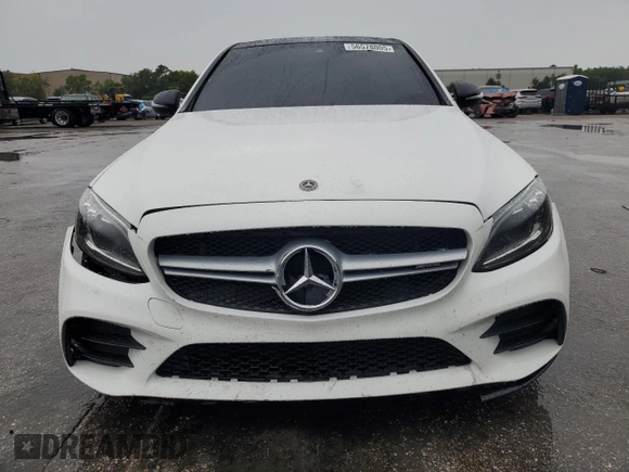 2019 Mercedes-Benz C 43 AMG with VIN 55SWF6EBXKU301576, listed as a Copart auction lot 56578005 with 98,509 mi miles and Salvage title. Bid and sale history available at DreamBid. Image 5.