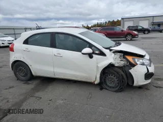 2014 Kia Rio LX with VIN KNADM5A39E6354838, listed as a Copart auction lot 76335694 with 148,265 mi miles and Salvage Title. Bid and sale history available at carsss.com. Image 4.