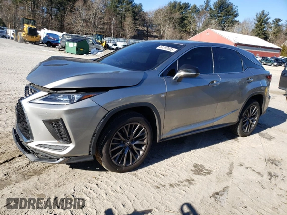 2020 Lexus RX with VIN 2T2SZMDA7LC228592, listed as a Copart auction lot 44182005 with 54,387 mi miles and Salvage Title. Bid and sale history available at carsss.com. Image 1.