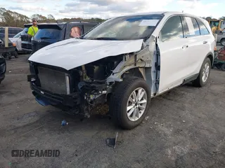2020 Kia Sorento LX with VIN 5XYPG4A3XLG643836, listed as a IAAI auction lot 40851409 with 76,555 mi miles. Bid and sale history available at carsss.com. Image 6.
