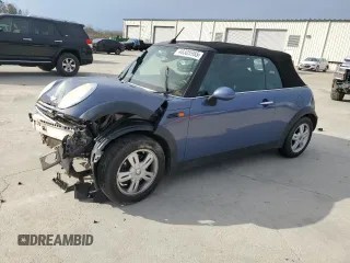 2005 MINI Convertible with VIN WMWRF33555TF62593, listed as a Copart auction lot 48305985 with 172,839 mi miles and Salvage title. Bid and sale history available at DreamBid. Image 1.