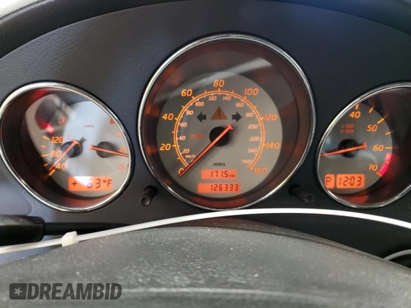 2002 Mercedes-Benz SLK-Class 2.3L Kompressor with VIN WDBKK49F42F262412, listed as a Copart auction lot 74314334 with 126,333 mi miles and Clean Title. Bid and sale history available at carsss.com. Image 9.