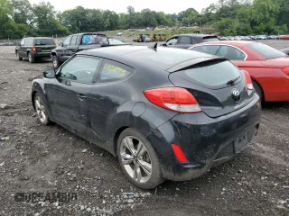 2016 Hyundai Veloster with VIN KMHTC6AD5GU250910, listed as a Copart auction lot 60926793 with 78,205 mi miles. Bid and sale history available at carsss.com. Image 2.