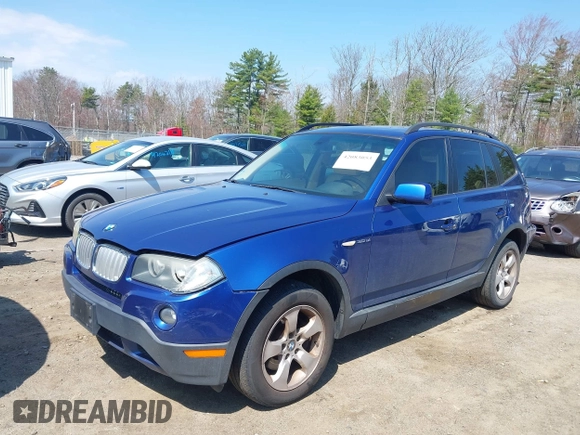 2008 BMW X3 3.0si with VIN WBXPC93478WJ12055, listed as a IAAI auction lot 42083053 with 164,061 mi miles and . Bid and sale history available at DreamBid. Image 2.