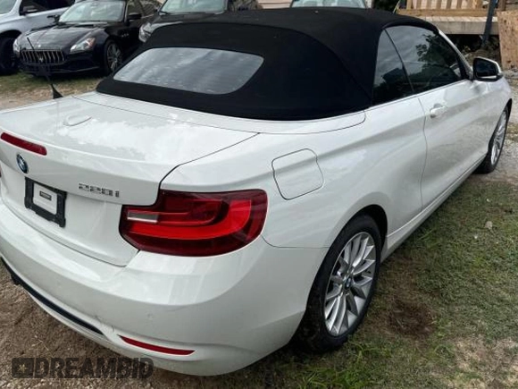 2016 BMW 2 Series 228i with VIN WBA1K9C53GV711048, listed as a Copart auction lot 81537084 with 38,715 mi miles and Salvage Title. Bid and sale history available at carsss.com. Image 4.