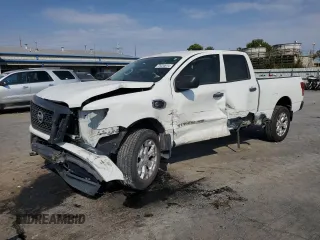 2016 Nissan Titan XD S with VIN 1N6BA1F19GN516136, listed as a Copart auction lot 75034614 with 129,496 mi miles and Salvage Title. Bid and sale history available at carsss.com. Image 1.