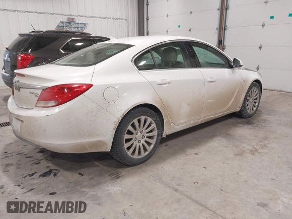 2011 Buick Regal CXL RL3 with VIN 2G4GR5EC0B9182579, listed as a IAAI auction lot 41593715 with 1 mi miles. Bid and sale history available at carsss.com. Image 4.