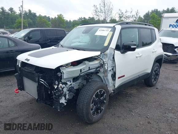 2023 Jeep Renegade Trailhawk z VIN ZACNJDC17PPP43612, wystawiony jako IAAI lot #42486733 z przebiegiem 17 658 mil mil oraz . Historia ofert i sprzedaży dostępna na DreamBid. Obrazek 18.