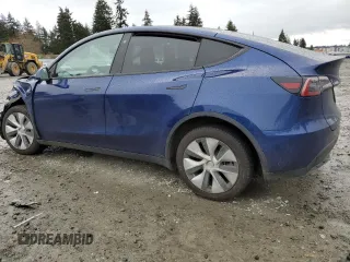 2021 Tesla Model Y Long Range with VIN 5YJYGDEE7MF160510, listed as a Copart auction lot 51098925 with 48,038 mi miles and Salvage Title. Bid and sale history available at DreamBid. Image 2.