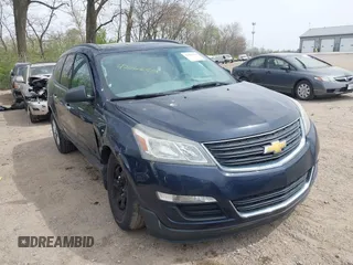 2015 Chevrolet Traverse LS z VIN 1GNKRFKD5FJ389486, wystawiony jako IAAI lot #42065518 z przebiegiem 170 129 mil mil oraz . Historia ofert i sprzedaży dostępna na DreamBid. Obrazek 1.