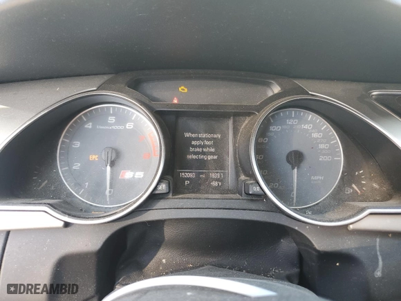 2011 Audi S5 Prestige with VIN WAUVVAFR3BA010079, listed as a Copart auction lot 47254755 with 152,093 mi miles and Salvage Title. Bid and sale history available at carsss.com. Image 9.