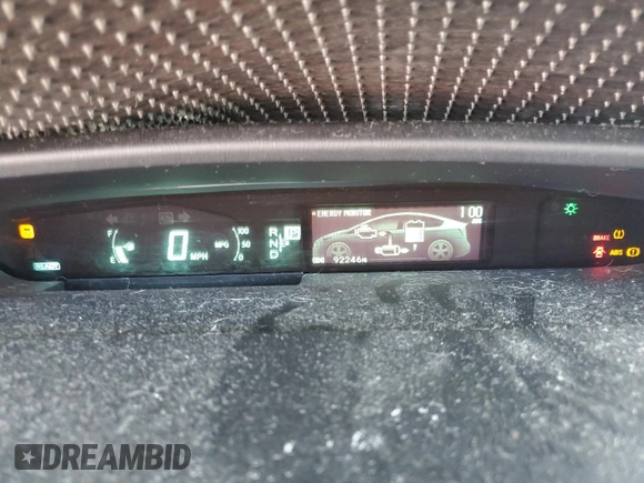 2012 Toyota Prius One with VIN JTDKN3DU8C5412120, listed as a Copart auction lot 56515715 with 92,246 mi miles and Clean Title. Bid and sale history available at DreamBid. Image 9.