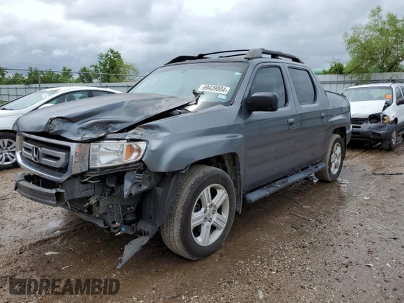 2011 Honda Ridgeline RTL with VIN 5FPYK1F52BB009042, listed as a Copart auction lot 69439004 with 119,889 mi miles and Salvage Title. Bid and sale history available at carsss.com. Image 1.