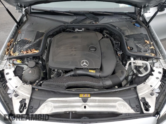 2021 Mercedes-Benz C 300 with VIN W1KWJ8EB7MG068900, listed as a Copart auction lot 83734424 with 42,440 mi miles and Salvage title. Bid and sale history available at DreamBid. Image 11.