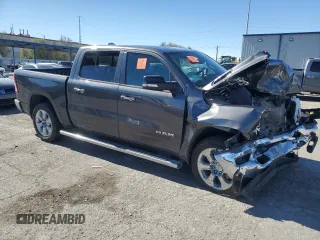 2020 Ram 1500 Big Horn with VIN 1C6SRFFT2LN402409, listed as a Copart auction lot 45909585 with 0 mi miles and Salvage Title. Bid and sale history available at carsss.com. Image 4.
