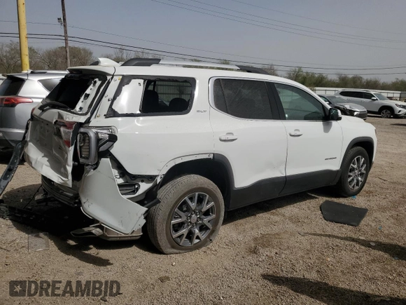 2023 GMC Acadia SLT with VIN 1GKKNML47PZ238017, listed as a Copart auction lot 49063205 with 21,782 mi miles and Clean Title. Bid and sale history available at DreamBid. Image 3.