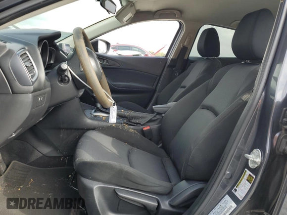 2015 Mazda 3 i SV with VIN JM1BM1T74F1226492, listed as a Copart auction lot 78924504 with 90,456 mi miles and Salvage Title. Bid and sale history available at DreamBid. Image 7.