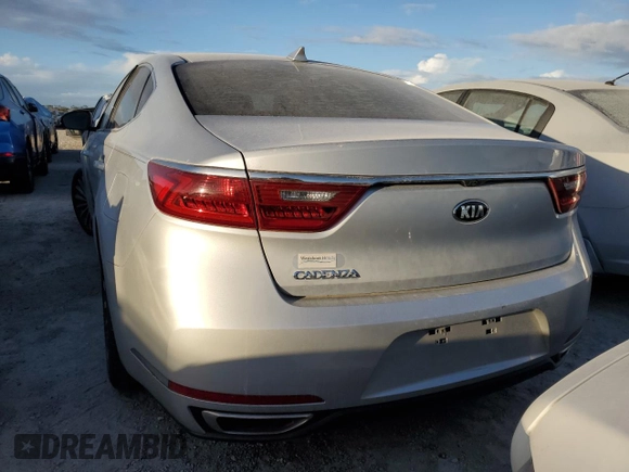 2017 Kia Cadenza Premium with VIN KNALB4J16H5049057, listed as a Copart auction lot 76202044 with 74,617 mi miles and Salvage Title. Bid and sale history available at carsss.com. Image 6.