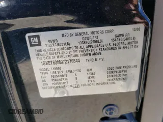 2007 GMC Envoy Denali with VIN 1GKET63M972170844, listed as a Copart auction lot 72987763 with 200,584 mi miles and Salvage Title. Bid and sale history available at carsss.com. Image 14.