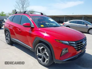 2023 Hyundai Tucson SEL z VIN 5NMJFCAE0PH236978, wystawiony jako IAAI lot #41874353 z przebiegiem 49 076 mil mil oraz . Historia ofert i sprzedaży dostępna na DreamBid. Obrazek 1.