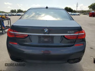 2017 BMW 7 Series 740i with VIN WBA7E2C53HG739365, listed as a Copart auction lot 58234325 with Not provided miles and Salvage title. Bid and sale history available at DreamBid. Image 6.