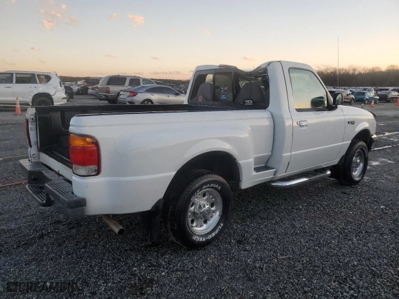 1998 Ford Ranger XL with VIN 1FTYR10CXWPA83963, listed as a Copart auction lot 87241544 with 50,490 mi miles and Salvage Title. Bid and sale history available at carsss.com. Image 3.