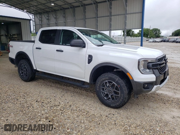 2024 Ford Ranger XLT with VIN 1FTER4HH0RLE43158, listed as a Copart auction lot 59616775 with 6,267 mi miles and Salvage title. Bid and sale history available at DreamBid. Image 4.