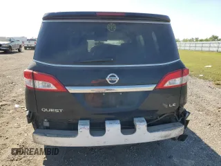 2013 Nissan Quest LE with VIN JN8AE2KP9D9071862, listed as a Copart auction lot 73657284 with 170,878 mi miles and Salvage Title. Bid and sale history available at carsss.com. Image 6.
