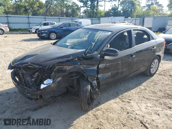 2013 Kia Forte EX with VIN KNAFU4A2XD5717940, listed as a Copart auction lot 52701814 with 185,577 mi miles and Salvage Title. Bid and sale history available at carsss.com. Image 1.