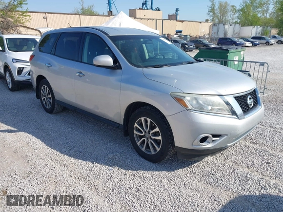 2014 Nissan Pathfinder S z VIN 5N1AR2MN0EC631828, wystawiony jako IAAI lot #42000263 z przebiegiem 181 121 mil mil oraz . Historia ofert i sprzedaży dostępna na DreamBid. Obrazek 1.
