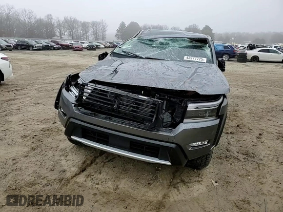 2024 Nissan Frontier Pro-4X with VIN 1N6ED1EK5RN627574, listed as a Copart auction lot 43977725 with 12,019 mi miles and Salvage title. Bid and sale history available at DreamBid. Image 11.