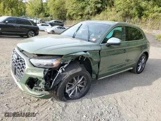 2023 Audi SQ5 Premium Plus with VIN WA1B4AFYXP2017560, listed as a Copart auction lot 72750824 with 14,447 mi miles and Salvage Title. Bid and sale history available at carsss.com. Image 1.
