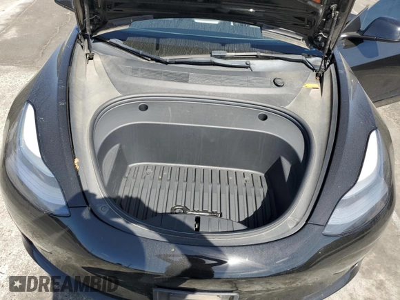 2022 Tesla Model 3 with VIN 5YJ3E1EAXNF120970, listed as a Copart auction lot 47631725 with 33,205 mi miles and Salvage Title. Bid and sale history available at DreamBid. Image 13.