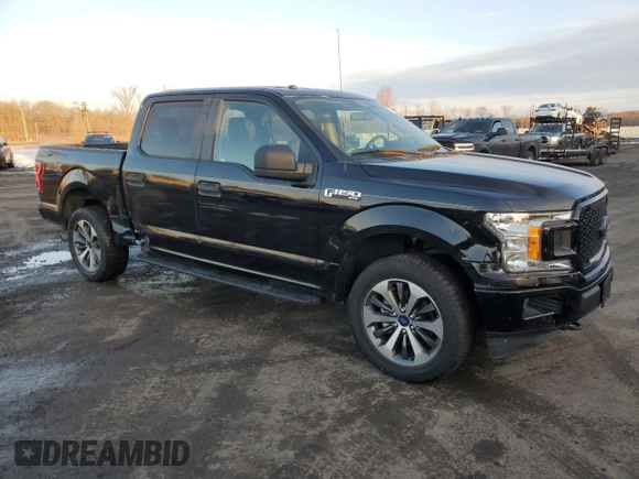 2019 Ford F-150 XL with VIN 1FTEW1EP5KFC28415, listed as a Copart auction lot 48616685 with 39,981 mi miles and Salvage Title. Bid and sale history available at carsss.com. Image 4.