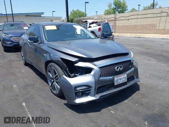 2015 Infiniti Q50 Sport with VIN JN1BV7AP3FM333148, listed as a IAAI auction lot 42359324 with 109,703 mi miles and . Bid and sale history available at DreamBid. Image 6.