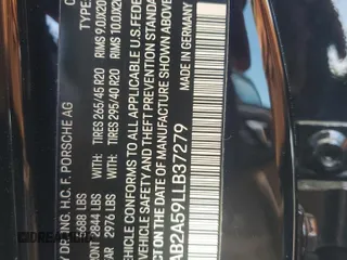2020 Porsche Macan S with VIN WP1AB2A59LLB37279, listed as a Copart auction lot 56124765 with 25,126 mi miles and Salvage title. Bid and sale history available at DreamBid. Image 13.