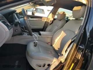 2018 Genesis G80 3.8L with VIN KMHGN4JE7JU270592, listed as a Copart auction lot 77489614 with 42,791 mi miles and Salvage Title. Bid and sale history available at carsss.com. Image 7.