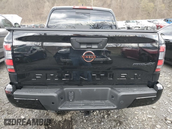 2024 Nissan Frontier Pro-4X with VIN 1N6ED1EKXRN600239, listed as a Copart auction lot 53429825 with 16,383 mi miles and Salvage title. Bid and sale history available at DreamBid. Image 6.