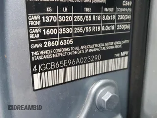 2006 Mercedes-Benz R-Class 3.5L with VIN 4JGCB65E96A023290, listed as a Copart auction lot 44691955 with 171,438 mi miles and Salvage Title. Bid and sale history available at carsss.com. Image 13.