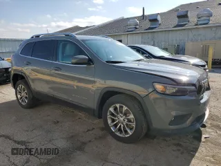 2021 Jeep Cherokee Latitude Plus with VIN 1C4PJLLB9MD116340, listed as a Copart auction lot 50639605 with 60,700 mi miles and Salvage title. Bid and sale history available at DreamBid. Image 4.