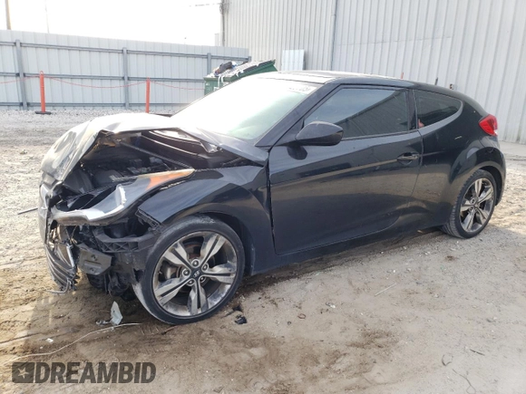 2017 Hyundai Veloster Value Edition with VIN KMHTC6AD5HU321105, listed as a Copart auction lot 50325705 with 100,397 mi miles and Salvage Title. Bid and sale history available at carsss.com. Image 1.