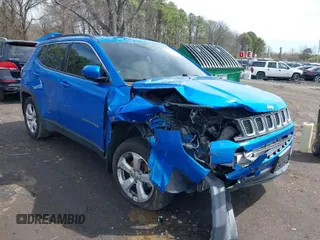 2017 Jeep Compass Latitude with VIN 3C4NJDBB4HT620616, listed as a IAAI auction lot 41953371 with 159,976 mi miles. Bid and sale history available at carsss.com. Image 1.