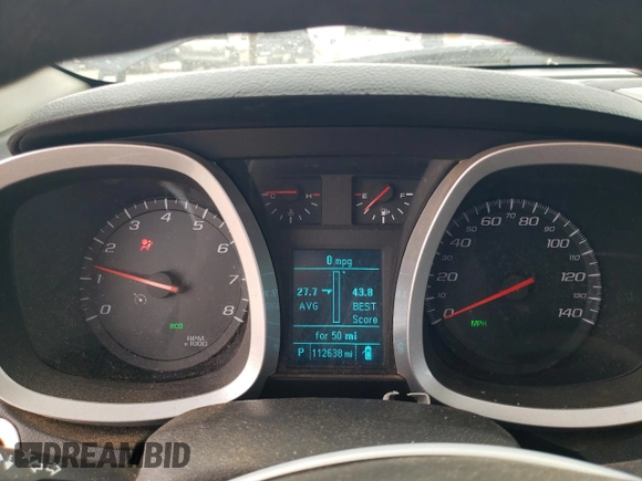 2017 Chevrolet Equinox LS with VIN 2GNALBEK6H1562445, listed as a Copart auction lot 54901655 with 112,638 mi miles and Salvage Title. Bid and sale history available at carsss.com. Image 9.