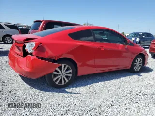 2012 Honda Civic Cpe EX with VIN 2HGFG3B80CH537379, listed as a Copart auction lot 46654965 with 125,969 mi miles and Salvage Title. Bid and sale history available at carsss.com. Image 3.