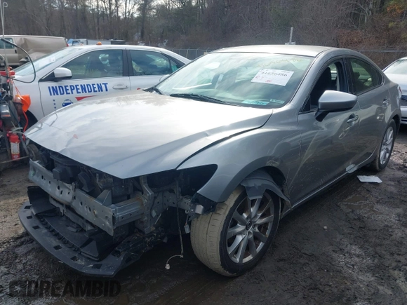 2015 Mazda 6 i Sport with VIN JM1GJ1U68F1172408, listed as a IAAI auction lot 41656486 with 161,581 mi miles. Bid and sale history available at carsss.com. Image 18.
