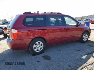 2008 Kia Sedona LX with VIN KNDMB233986211364, listed as a Copart auction lot 48524445 with 148,762 mi miles and Non Repairable. Bid and sale history available at carsss.com. Image 3.