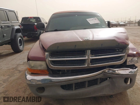 2000 Dodge Dakota with VIN 1B7GL22X2YS642070, listed as a IAAI auction lot 41348320 with 1 mi miles. Bid and sale history available at carsss.com. Image 11.
