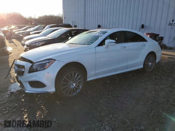 2016 Mercedes-Benz CLS with VIN WDDLJ9BB8GA169013, listed as a Copart auction lot 82627524 with 47,484 mi miles and Salvage Title. Bid and sale history available at carsss.com. Image 1.